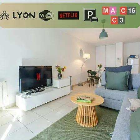 Апартаменты T2 Confort Lyonnais Metro Republique Garage Ferme Вийёрбан